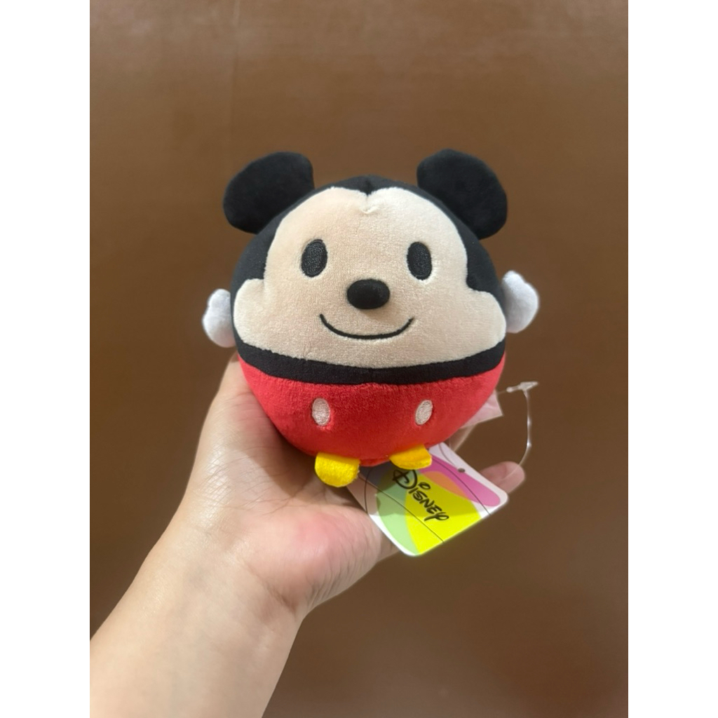 Boneka Karakter Mickey Mouse Bulat size 15x13cm Original / Boneka Mickey Mouse / Boneka Disney / Bon