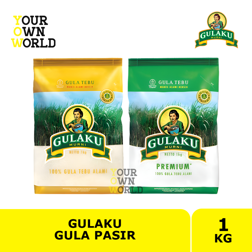 GULAKU Gula Pasir 1kg | GULAKU Kuning 1kg | GULAKU Hijau Premium 1kg