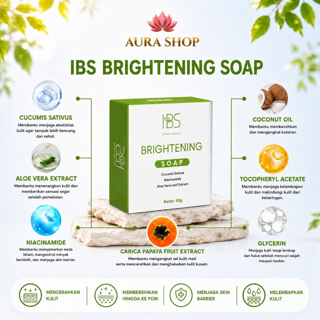 Sabun Wajah & Badan IBS Brightening Soap