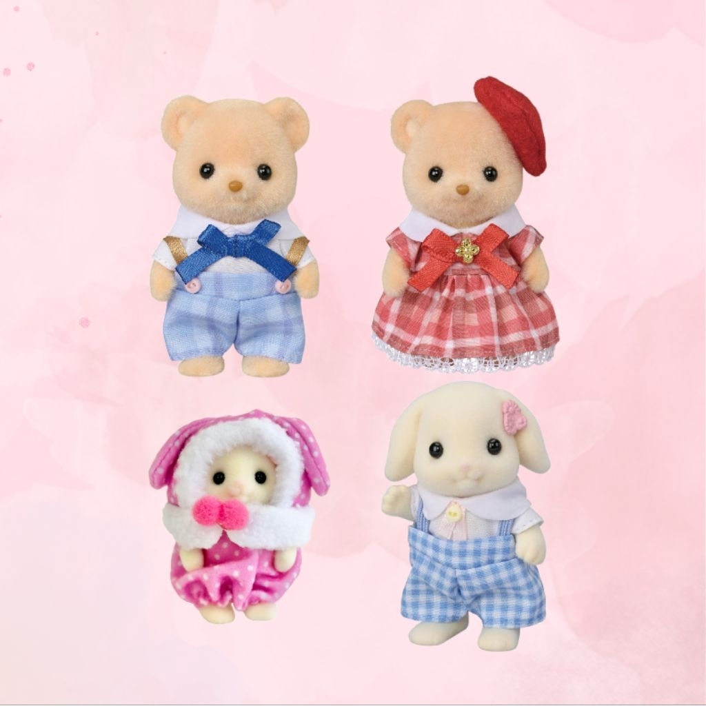 Sylvanian Families [BACA DESKRIPSI] Ciel Colorful Costume 40th Anniversary Kuji Biscuit Bear Brother