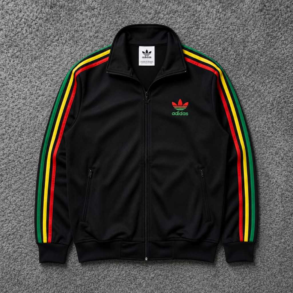 PROMO TRACKTOP ADDS RASTA || pria wanita || unisex || fullzipper,fulltag&label || LOTTO DI4DOR4(220 