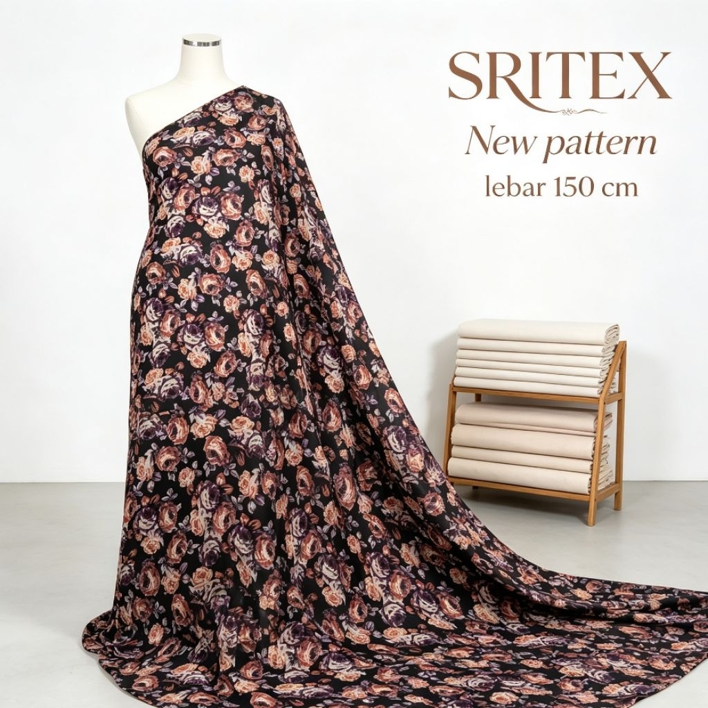 kain satin silk motif - kain satin silk motif bunga - kain satin silk premium - kain satin premium