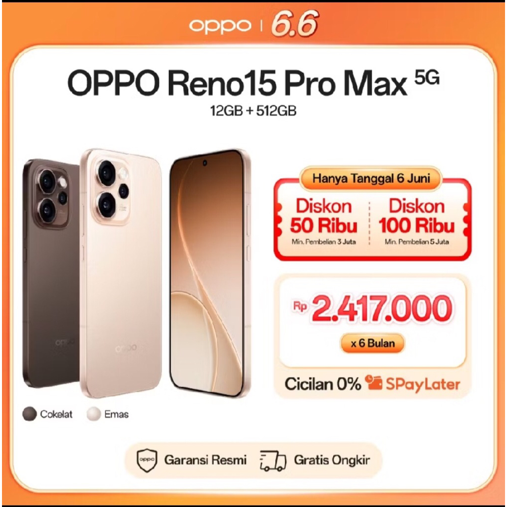 Oppo reno 15 pro max 5G /12Gb+512GB