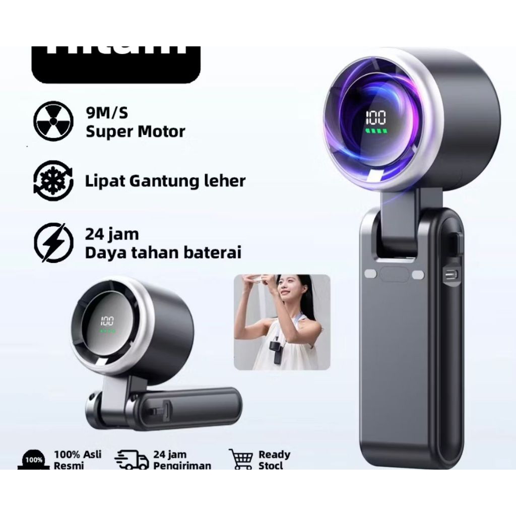 kipas angin portable mini lipat gantung-kipas angin mini travelling