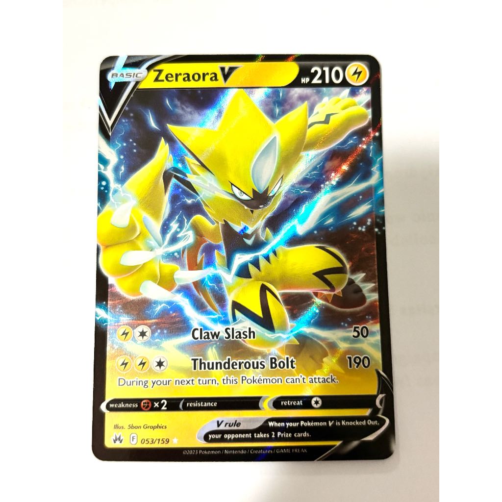 Zeraora V #53 Pokemon Crown Zenith [ENGLISH] NEAR MINT