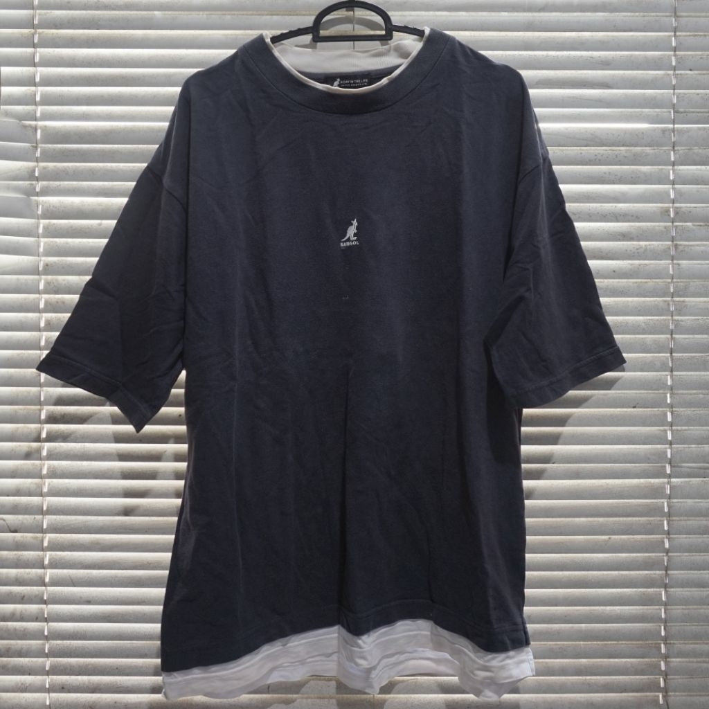Kaos Oversize Kangol Hitam Second size M