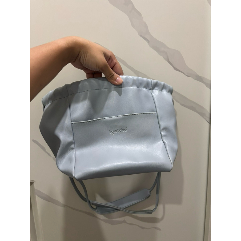 PRELOVED sling bag iGOTCHA blue pastel