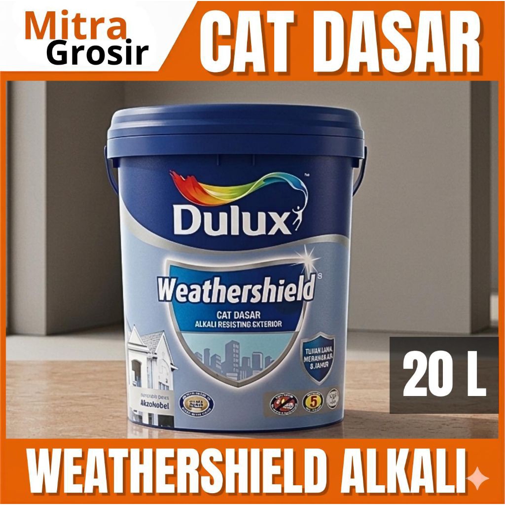 DULUX CAT DASAR EKSTERIOR 20 L | DULUX WEATHERSHIELD ALKALI 20 LITER | DULUX SEALER EKSTERIOR | KEMA