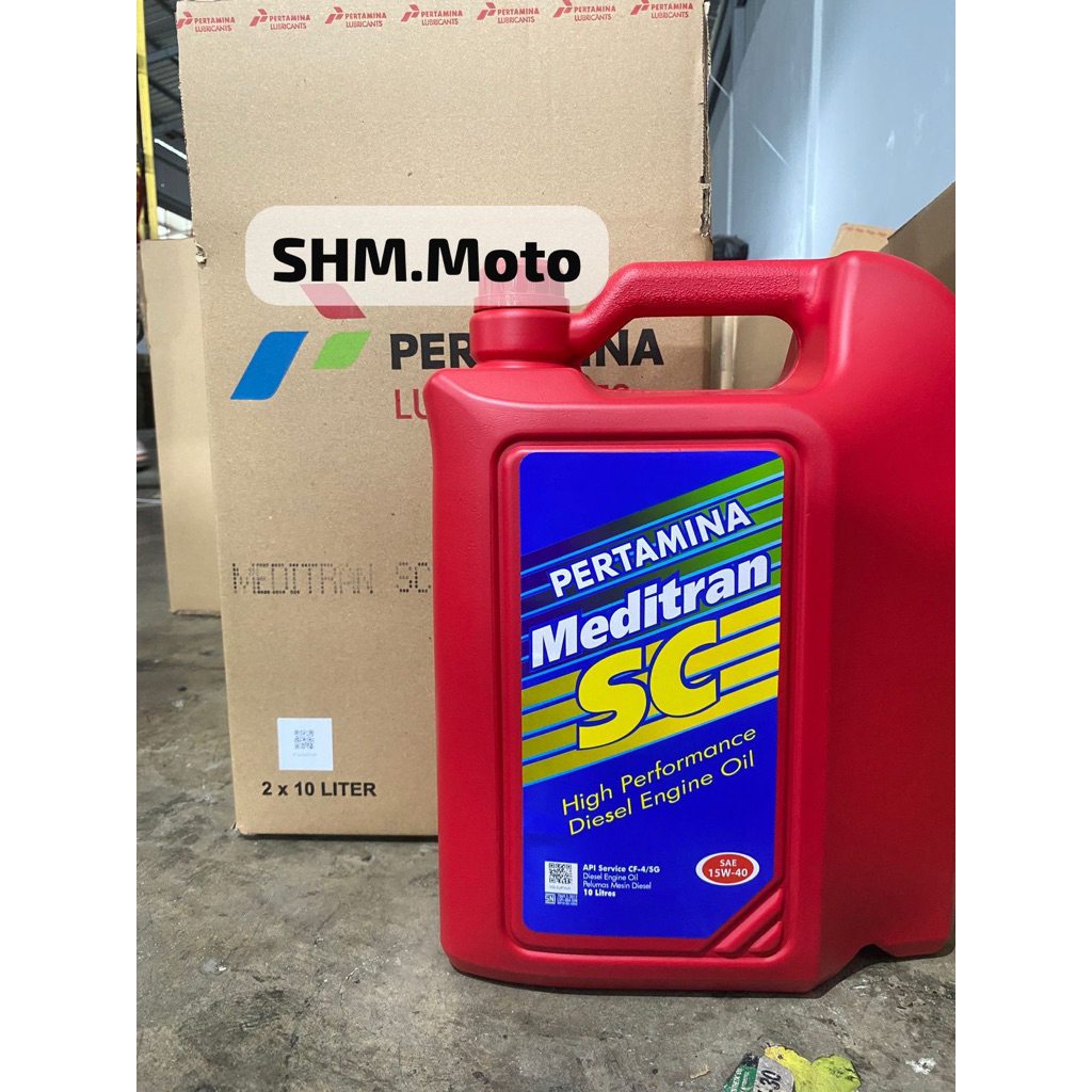 Oli Mobil Diesel Meditran SC 10 Liter (1 Galon) SAE 15W-40