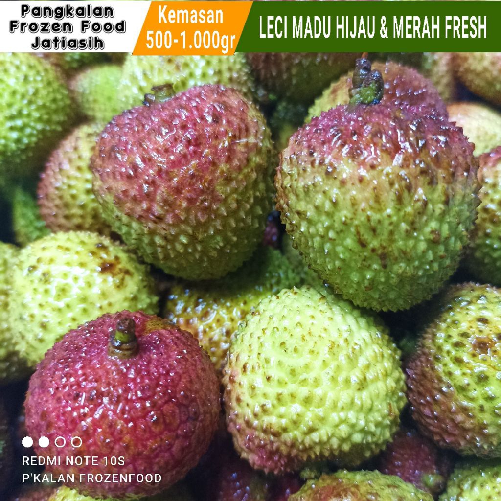 Leci Madu Segar Premium I Buah Kaya Vitamin C I Buah Import Leci Juicy I Kemasan 500-1.000gr
