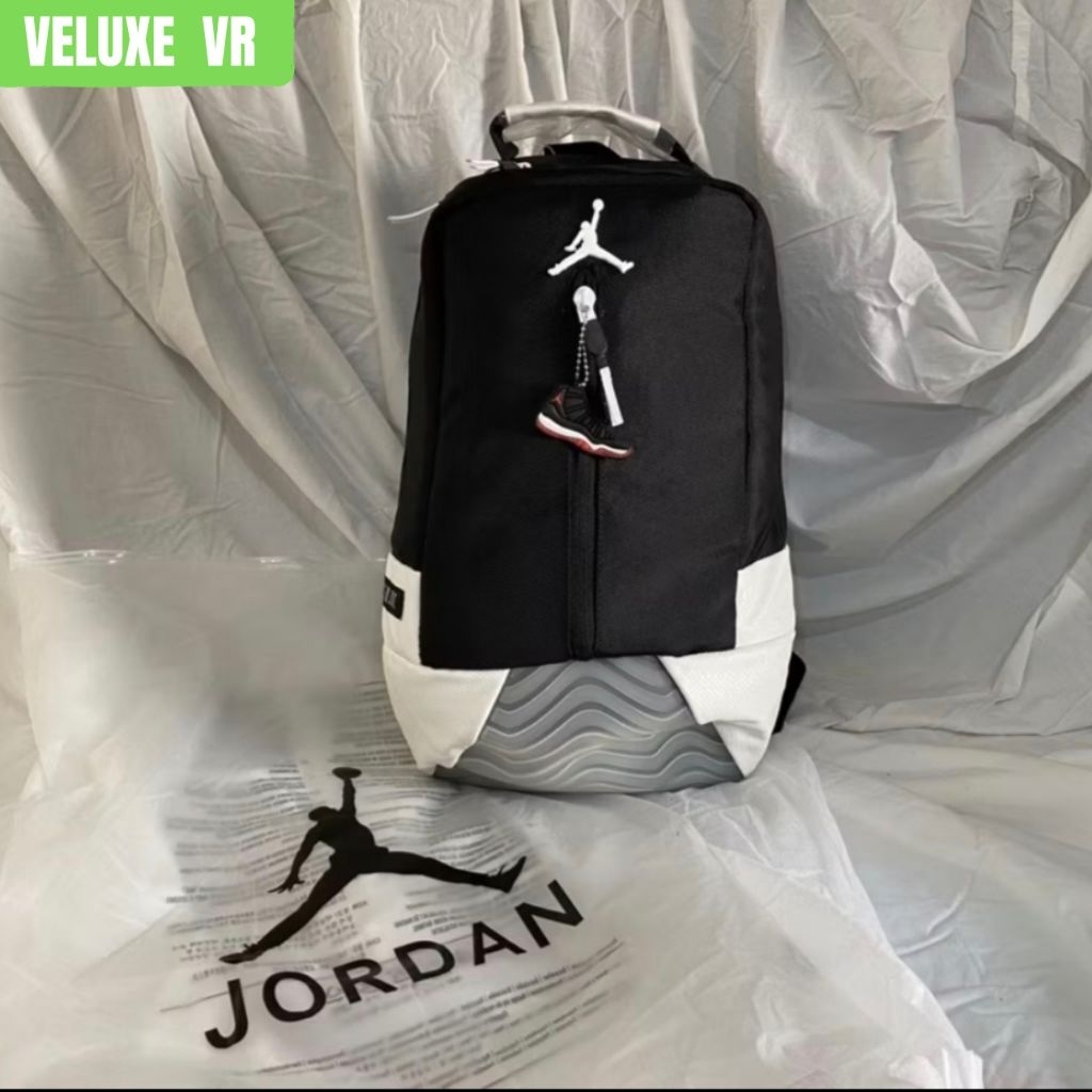 Bagpack / Backpack Jordan Retro 11 Black / Hitam