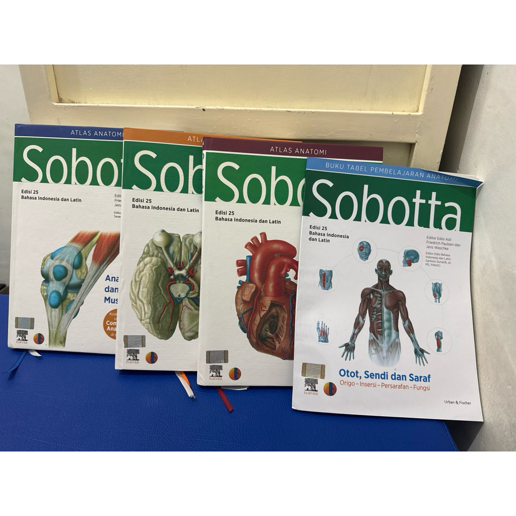Atlas Anatomi Manusia Sobotta - Set Lengkap 4 Buku, Ilustrasi Menarik, Bahasa Indonesia