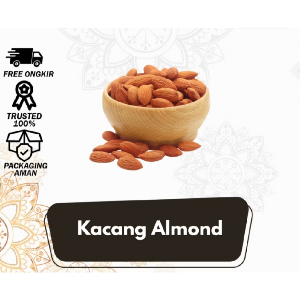 Almond Panggang - Kacang Almond Panggang Rasa Susu