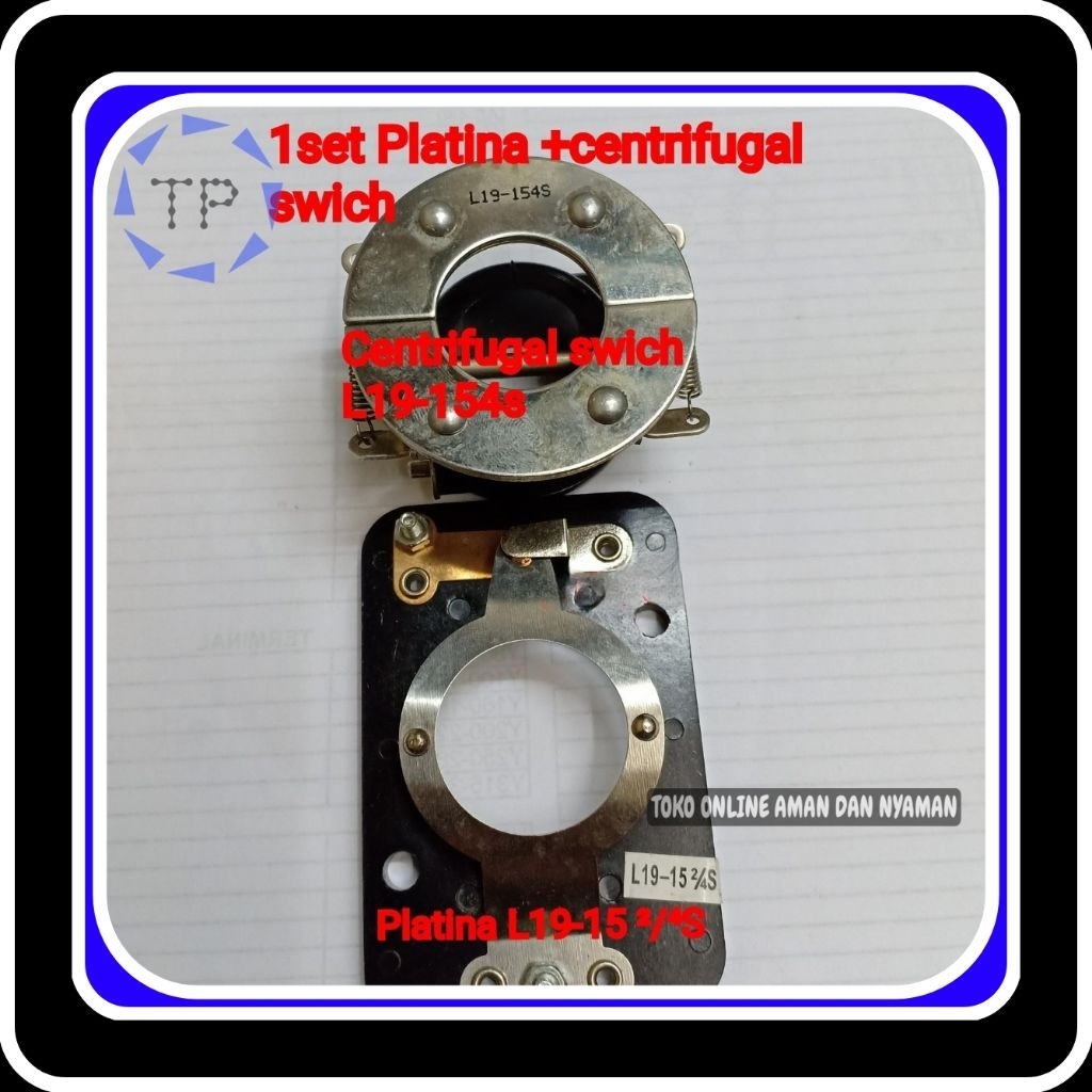 1 Set Otomatis Dinamo, Platina L19-15 2/4S + Centrifugal Swich L19-154S, Platina Dinamo Motor 1Phase
