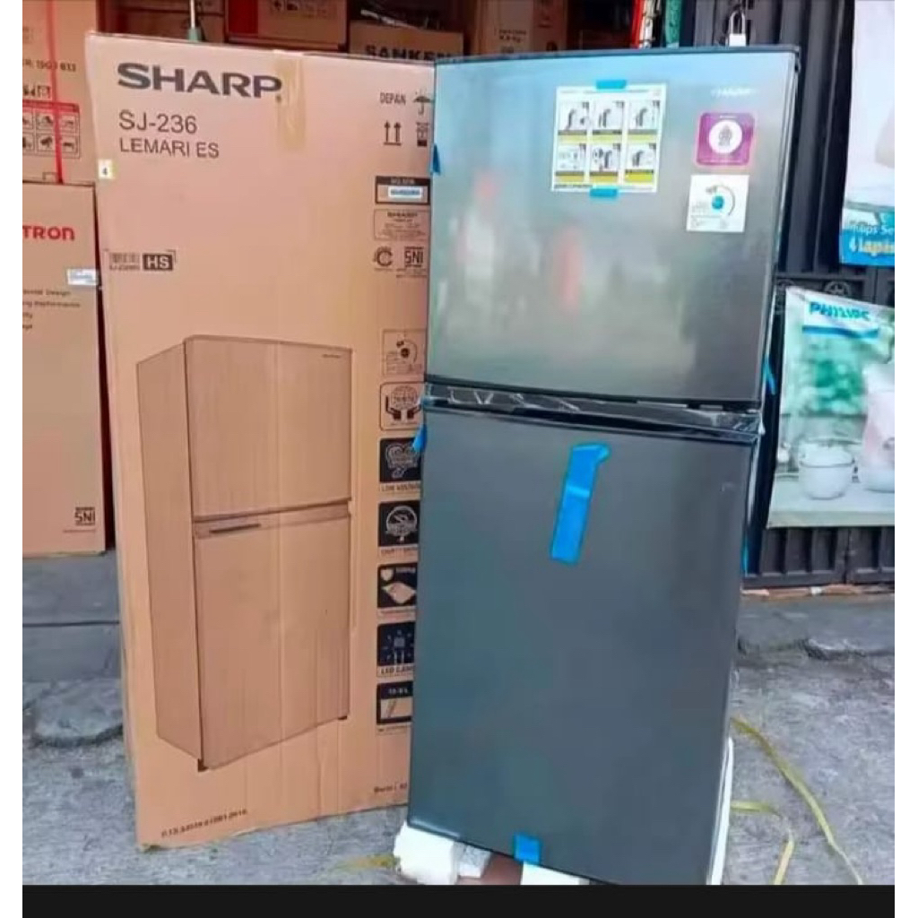 kulkas Sharp 2 pintu jumbo SJ 236HS