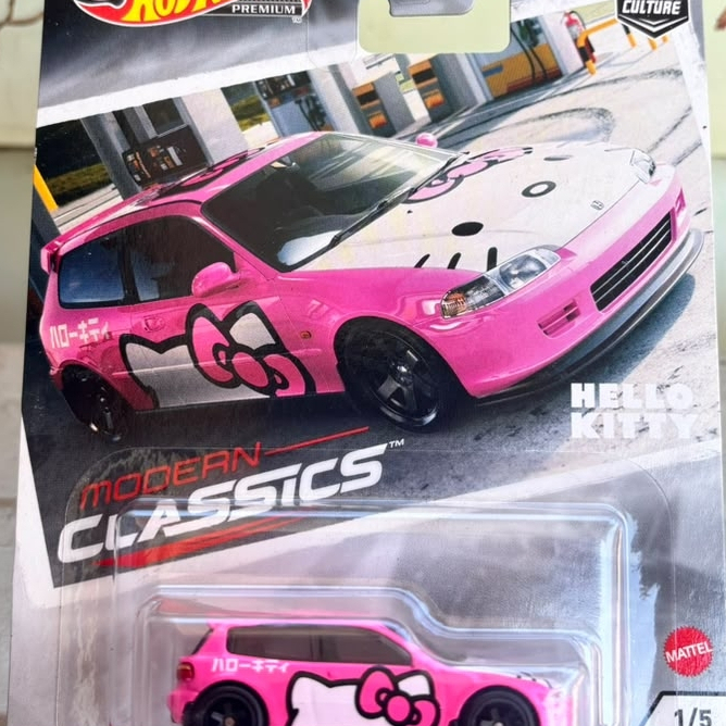 Hotwheels Premium Civic EG Hello Kitty seri Modern Classics FREE PROTECTOR