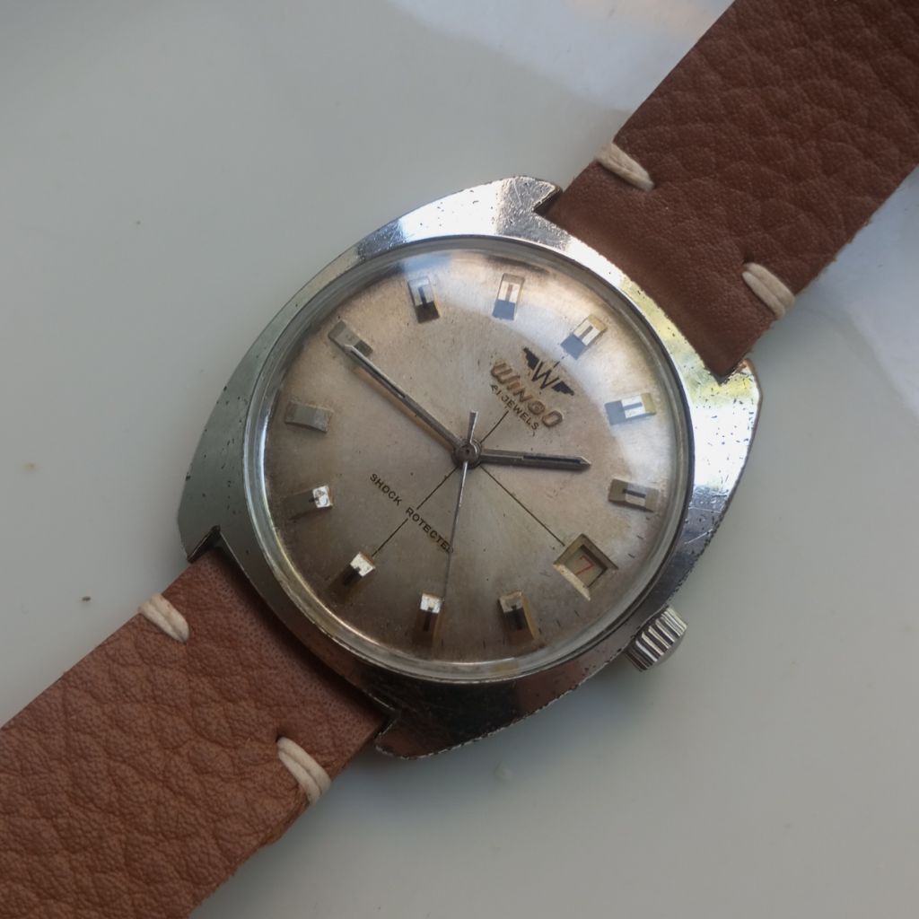 jam tangan vintage wingo jadul manual winding
