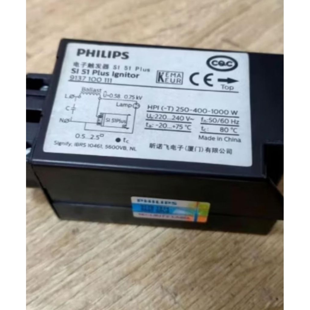 IGNITOR PHILLIPS SI 51 PHILLIPS IGNITOR 250W-1000W HPI-T