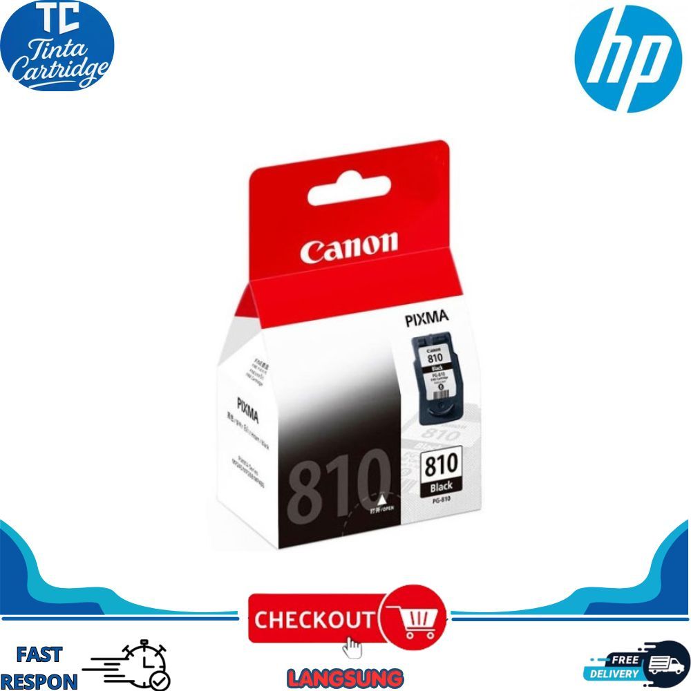 Tinta Cartridge Canon PG-810 Black ( Hitam ) Catridge ip2770 Mp287