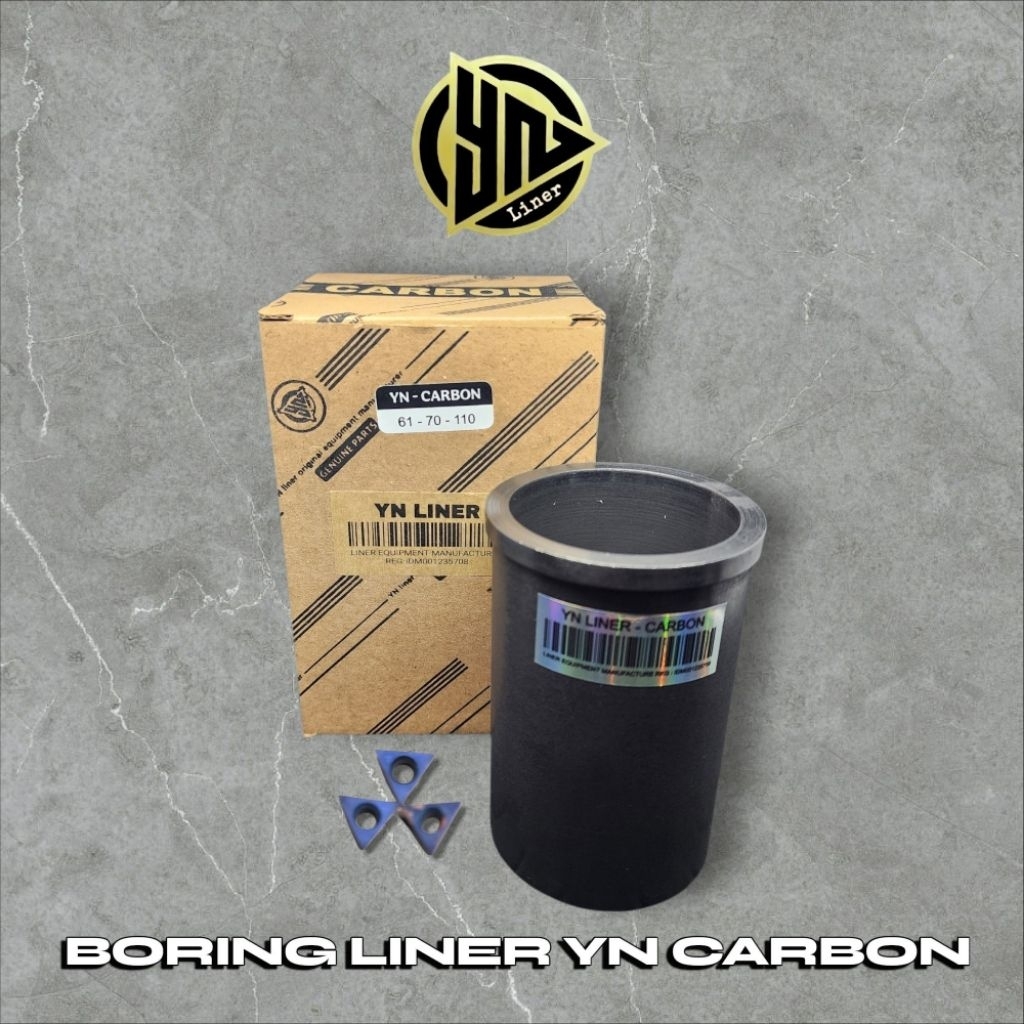 BORING LINER YN CARBON 420HV FREE PAHAT UNIVERSAL MOTOR BEBEK MATIC SPORT