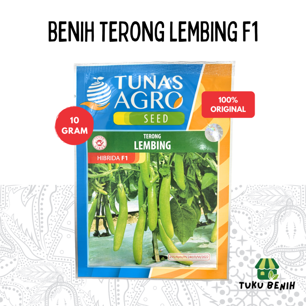 Benih Terong Lembing F1 10 Gram - Tunas Agro