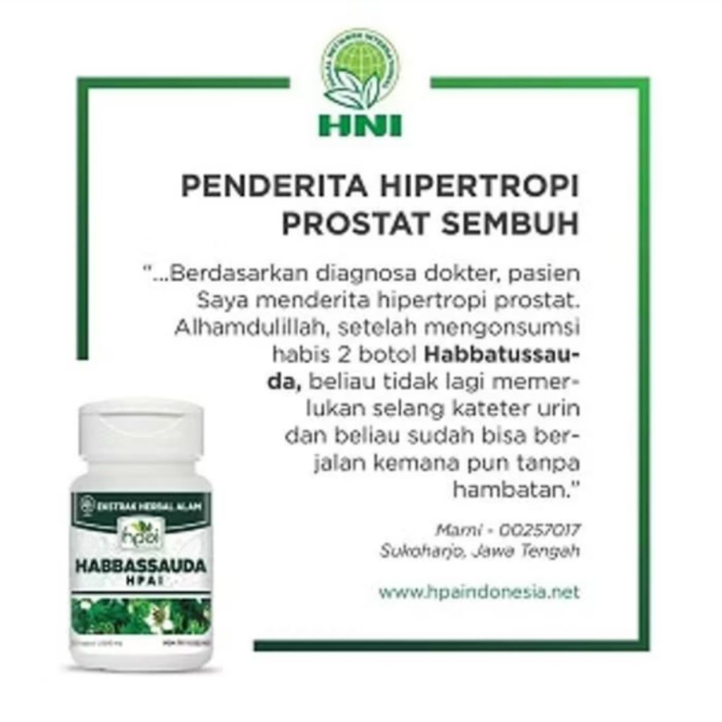 HABBATUSSAUDA KAPSUL HNI HPAI