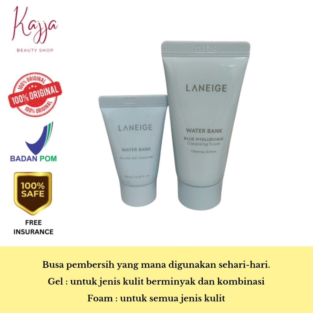 Laneige Waterbank Cleansing Foam / Laneige Waterbank Cleansing Gel / Sabun Cuci Wajah
