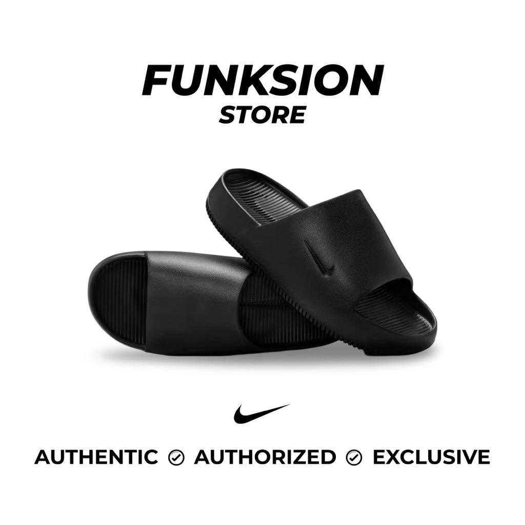 SANDAL NIKE CALM SLIDE BLACK BLACK | 100% ORIGINAL