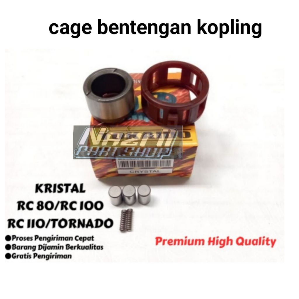 cage bentengan kopling otomatis Crystal tornado rc 110 rc 100 rc 80 rc110 rc100 rc80