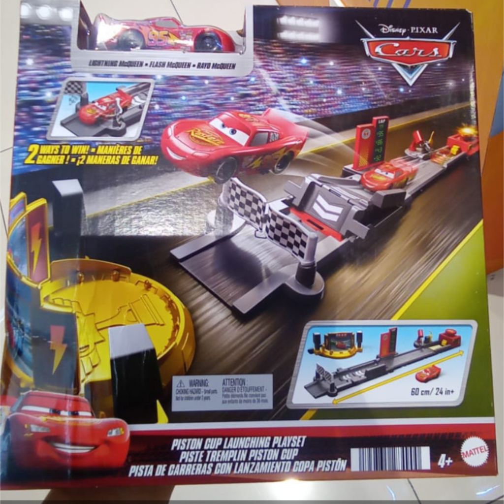 Pixar Cars piston cup launching playset original