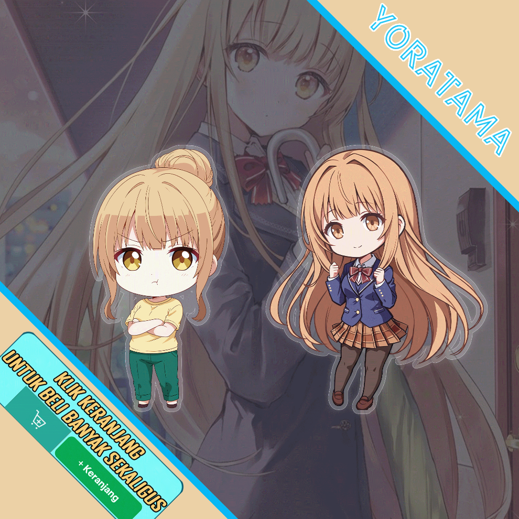 Gantungan Kunci Mahiru Shiina Otonari Tenshi, Keychain Anime Lucu Murah