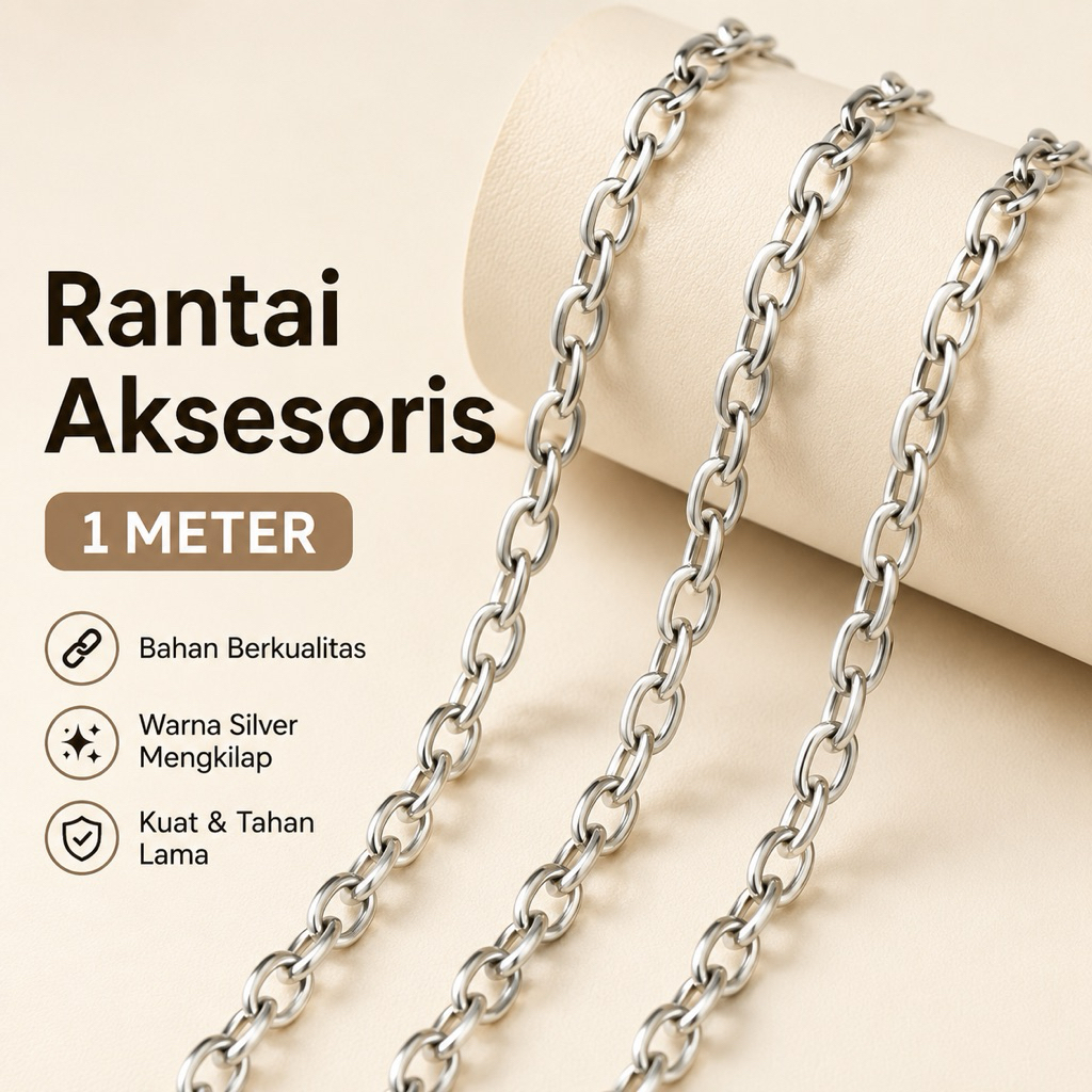 Rantai Aksesoris 1 meter || Rantai Sambung
