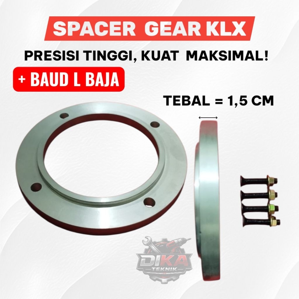 Spacer Gir D-TRACKER KLX BF Spicer Spasir Plus Baut L Baja Aksesoris Variasi D-Tracker KLX 150