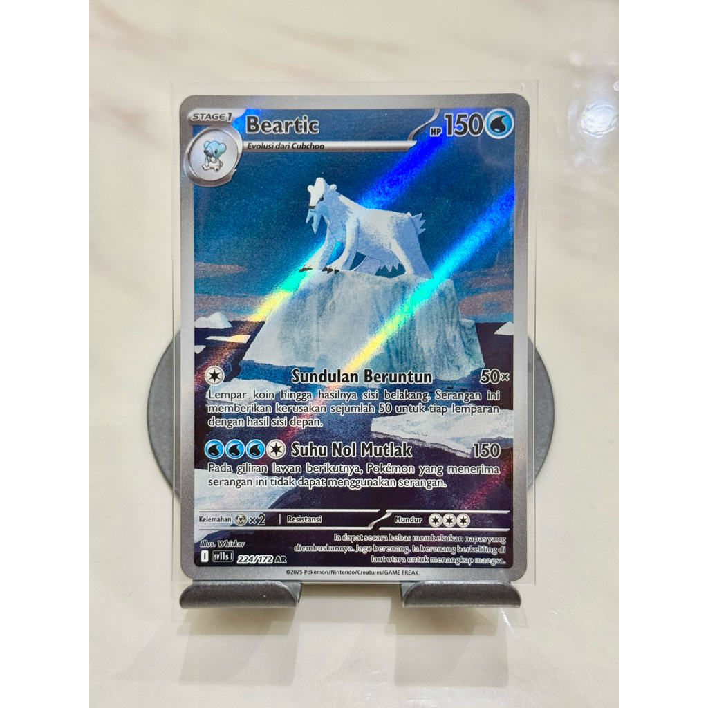 Beartic AR - ID - 224/172 - Hitam Putih sv11s - Pokemon Indonesia