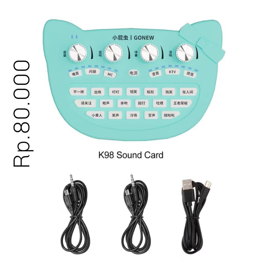 Soundcard k98 biru, soundcard viral