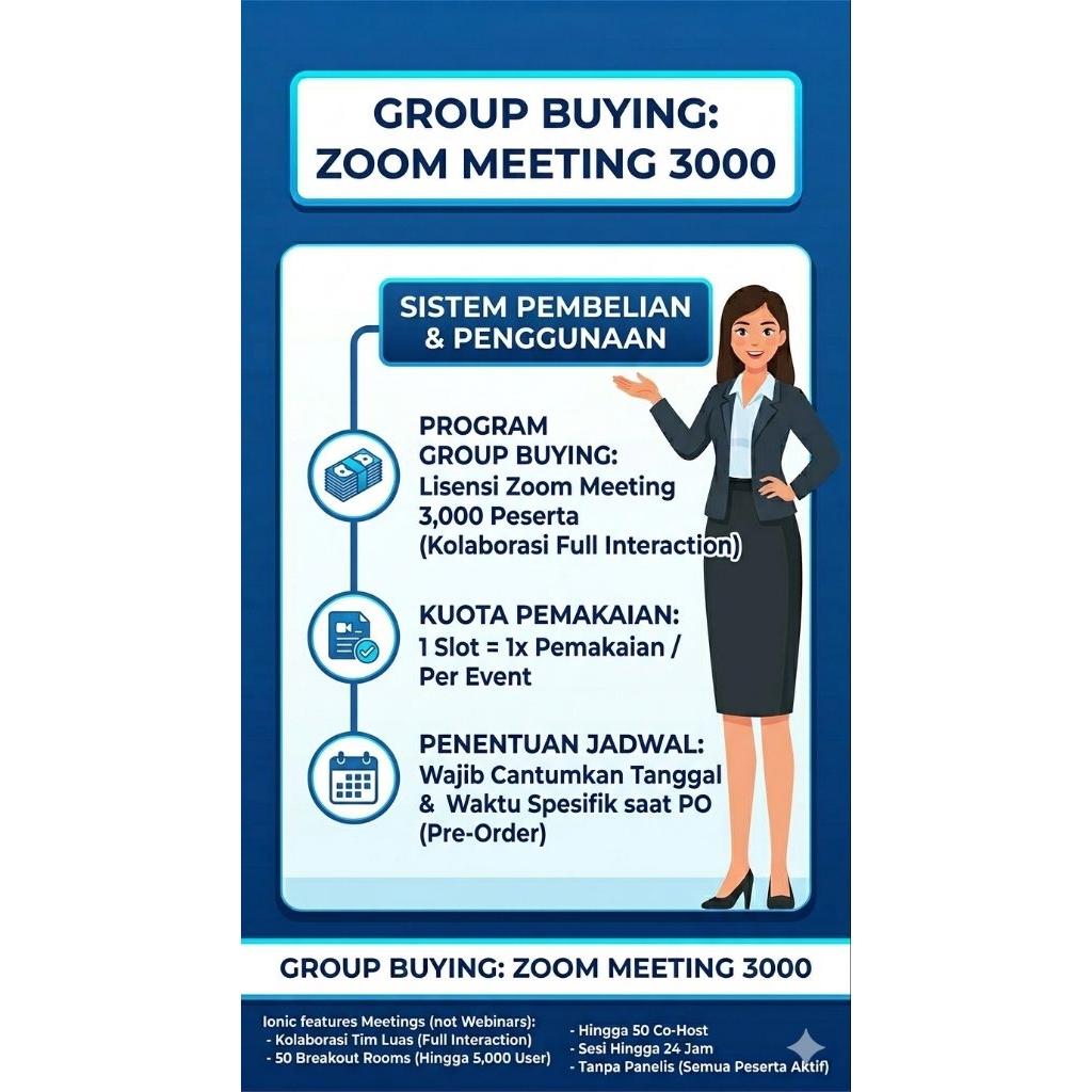 Grup Buying ZOOM MEETING 3000 PER JAM PO Link