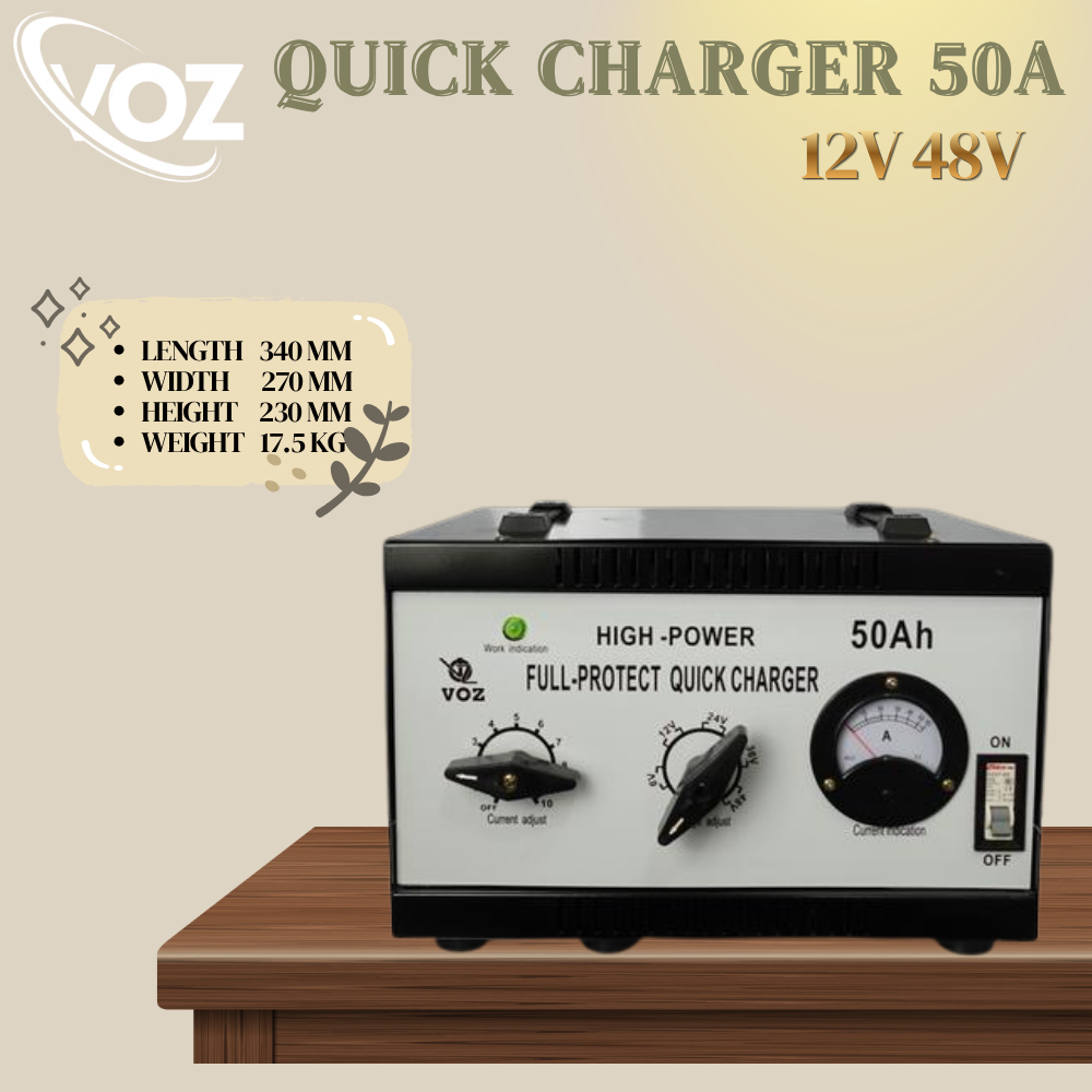 Voz Charger Aki 50A | Charger Aki Mobil |Charger Solar Cell