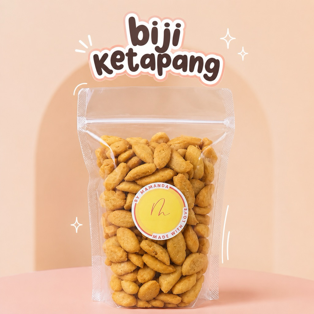 (PO) BIJI KETAPANG PREMIUM TIDAK KERAS MADE BY ORDER 250GR 500GR 1KG KEMASAN POUCH