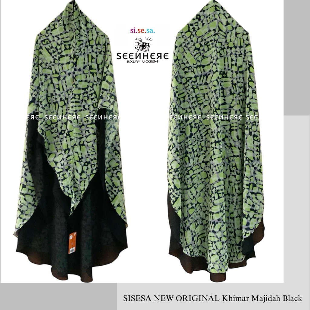SISESA NEW ORIGINAL GUARANTEED - Khimar Majidah Black