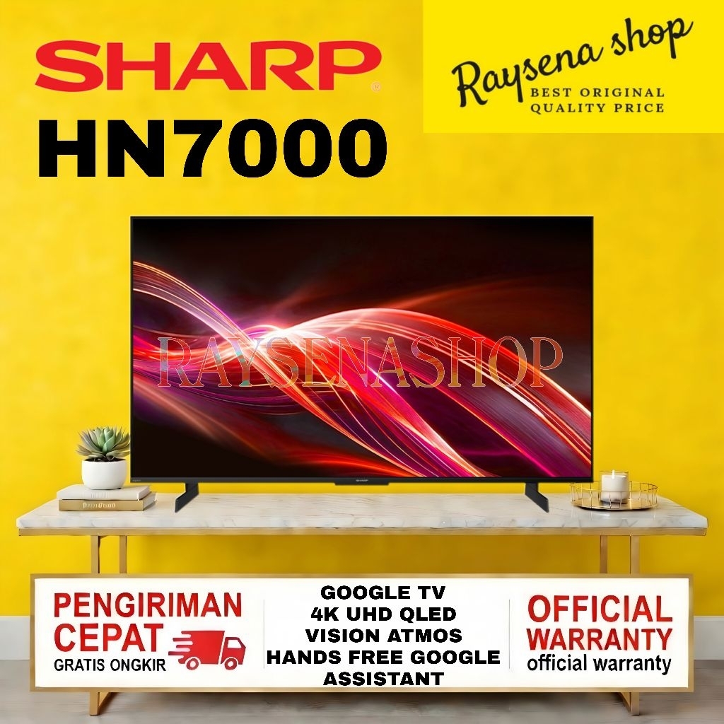 SHARP 4T-C85HN7000X 4K QLED GOOGLE TV 85 INCH 85HN7000