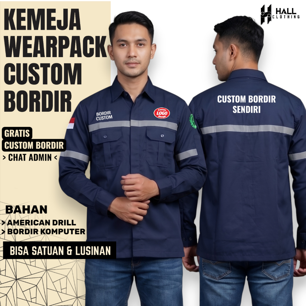 Kemeja Wearpack Custom Bordir - Seragam | Seragam Kerja