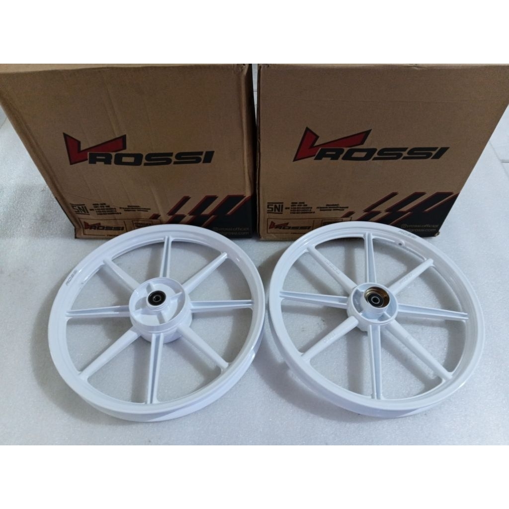 Velg Racing VRossi H.Supra 125,Set Velg V Rossi Zigen Swan Palang 8,H.Supra 125 White/Putih