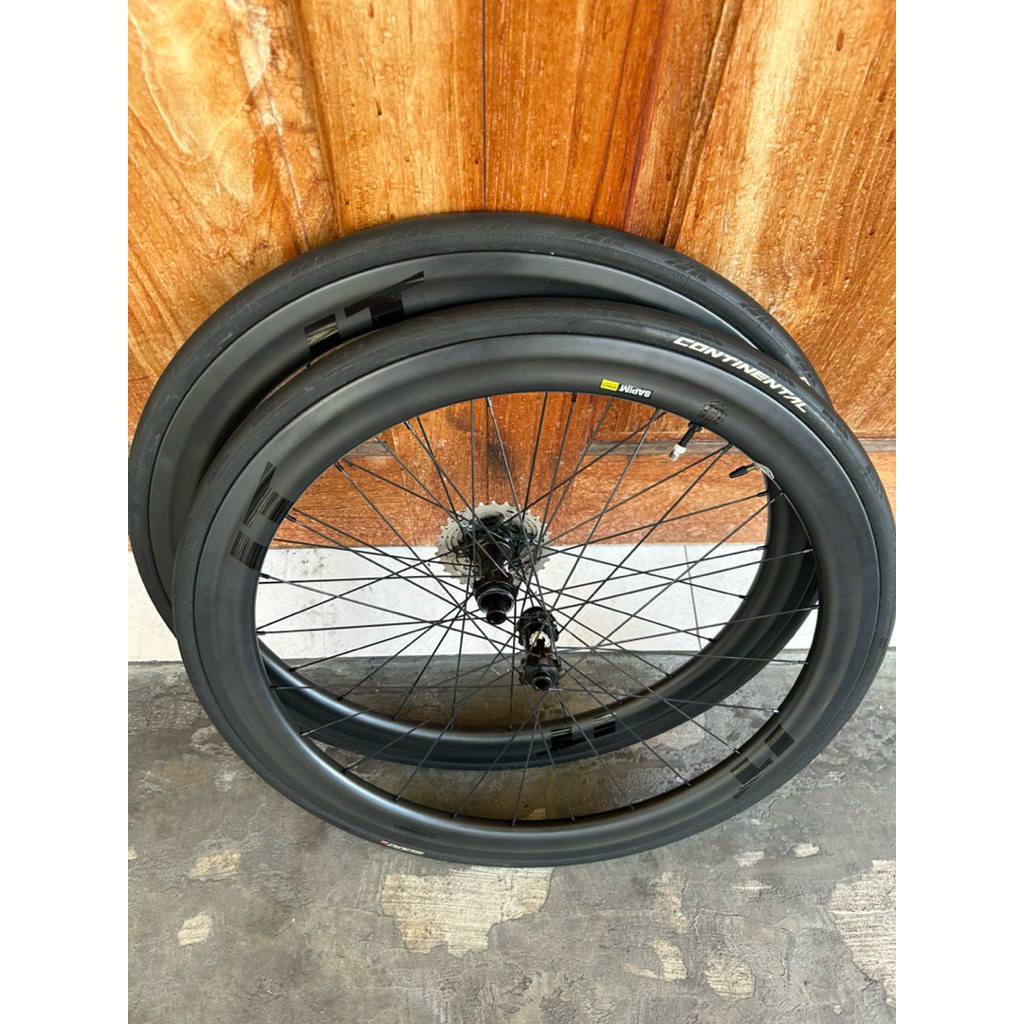 wheelset carbon elite disc 50mm sapim cx ray