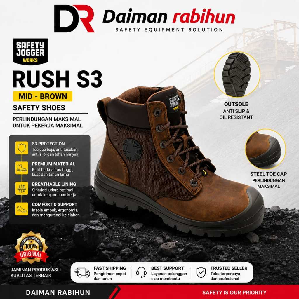 SEPATU SAFETY JOGGER RUSH S3