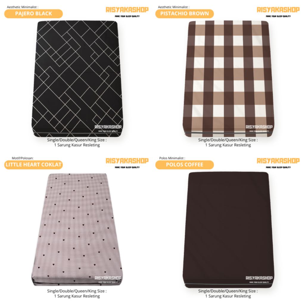 Sarung Kasur Busa Resleting Ukuran 80X180X5 - 80X180X10 - 80X180X15 - 80X180X20