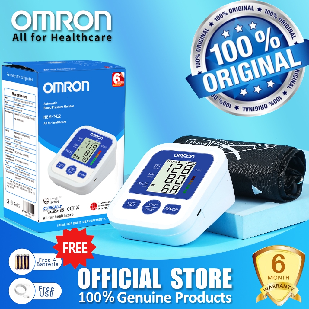 Omron Tensimeteralat Cek Tensi Darah Digital Omron Alat Cek Tensi Darah Digital Omron Hem 7412