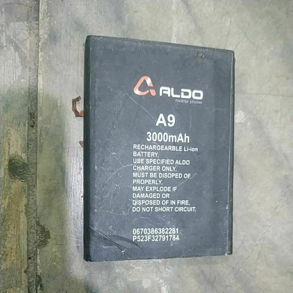 BATERAI BEKAS ALDO A9
