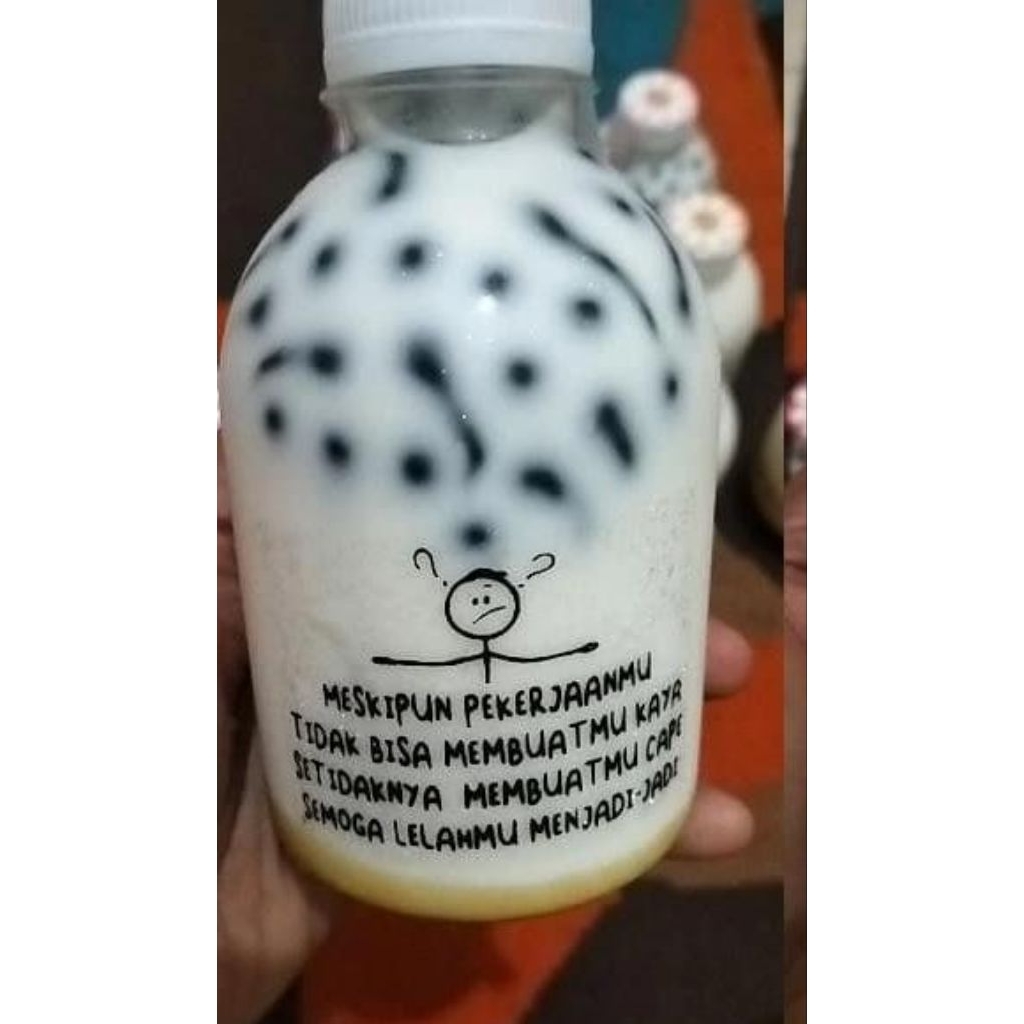 Es Cendol kemasan botol gemoy 250 ml plus sedotan buble