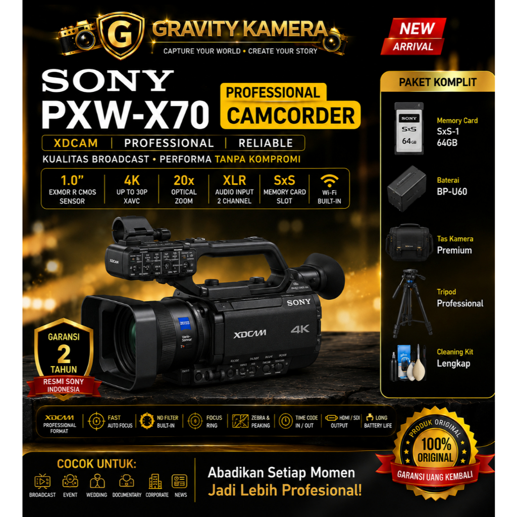 CAMCORDER SONY PXW-X70 XDCAM / SONY PXW-X70 CAMCORDER