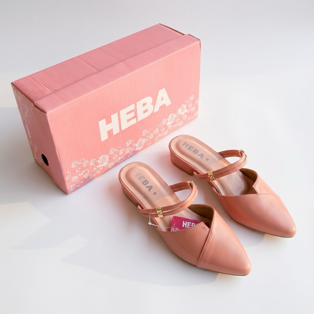 Sandal Selop wanita terbaru selop bustong hak 3cm